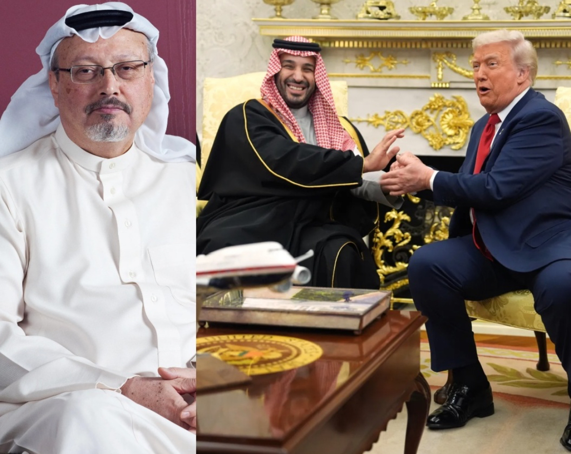 MBS and Trump and Khashoggi Blank Meme Template