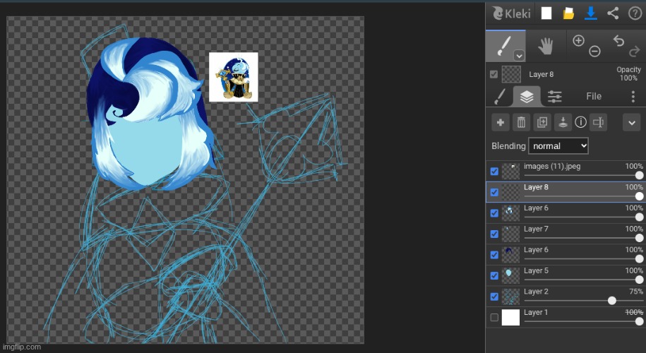 Progress of My Fountain of Knowledge art | image tagged in fountain of knowledge,crk,cookie run kingdom,fanart | made w/ Imgflip meme maker