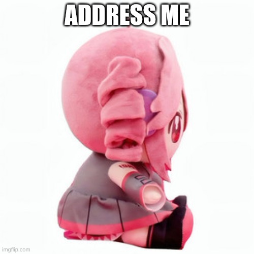 fatass kasane teto | ADDRESS ME | image tagged in fatass kasane teto | made w/ Imgflip meme maker