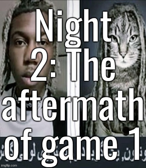 Night 2: The aftermath of game 1 | made w/ Imgflip meme maker