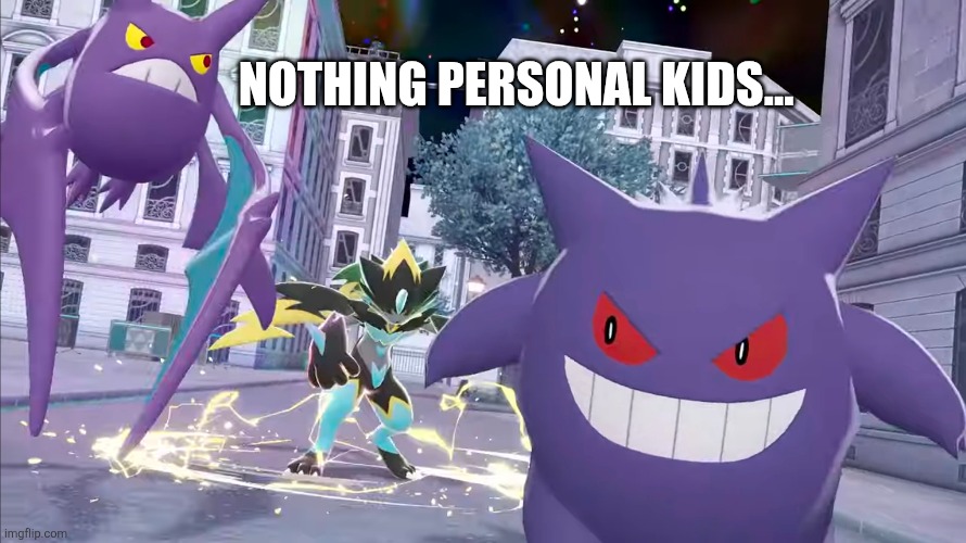 Mega Zeraora is here! | NOTHING PERSONAL KIDS... | image tagged in pokemon,pokemon memes | made w/ Imgflip meme maker