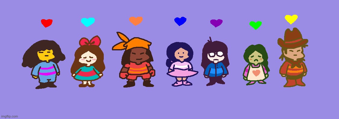 I tried drawing all the undertale humans | made w/ Imgflip meme maker