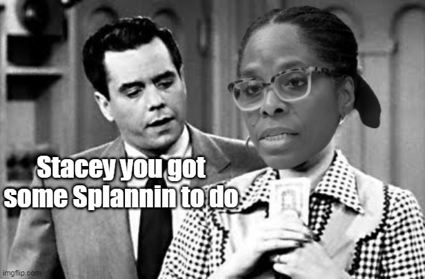 Stacey you got some Splannin to do | made w/ Imgflip meme maker
