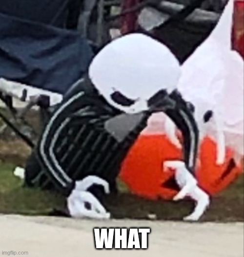 The Nightmare Before What | WHAT | image tagged in confused jack skellington,what | made w/ Imgflip meme maker