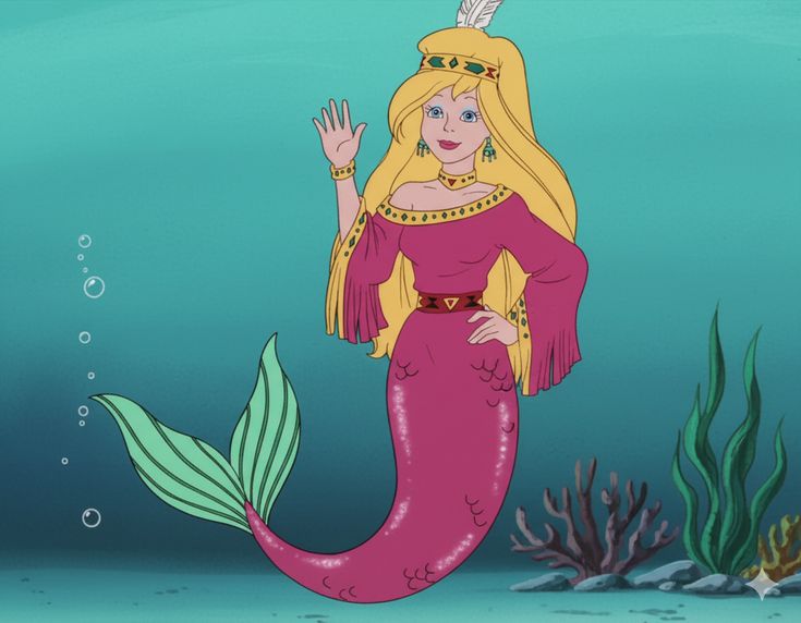 mermaid princess Blank Meme Template