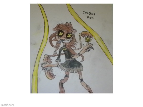 Hi! I just joined this stream :) I drew Cyn from Murder Drones just by a reference photo? | made w/ Imgflip meme maker