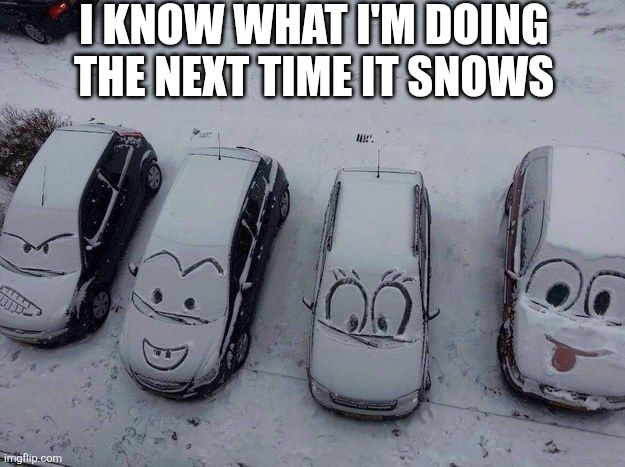 I Know What I'm Doing The Next Time It Snows | I KNOW WHAT I'M DOING THE NEXT TIME IT SNOWS | image tagged in chrisjoines1 | made w/ Imgflip meme maker