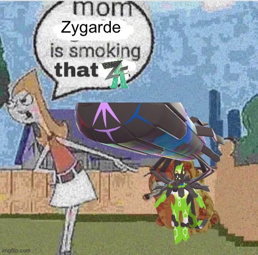 Remake of a thing I made a few weeks ago (ignore the cut off mega Zygarde png) | Zygarde | image tagged in pokemon,legends | made w/ Imgflip meme maker