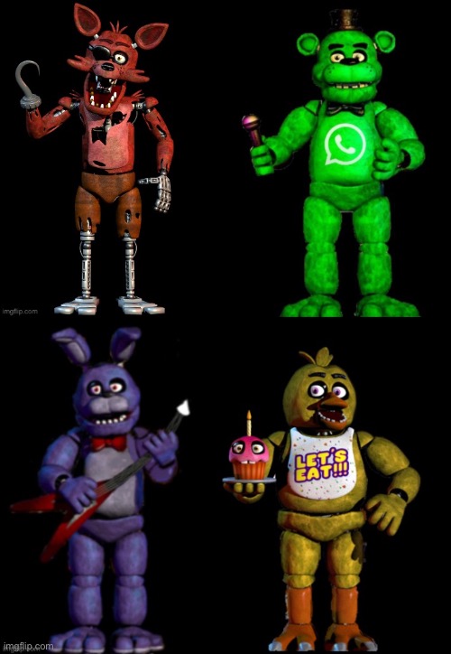 the gang | image tagged in whatsapp,fnaf | made w/ Imgflip meme maker