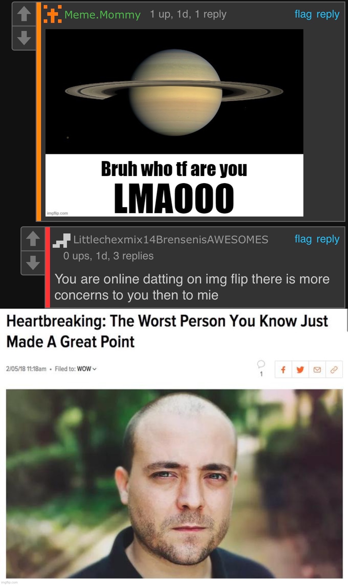 image tagged in the worst person you know just made a great point | made w/ Imgflip meme maker