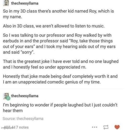 It went dark at the end | image tagged in dark humor,dark,deaf | made w/ Imgflip meme maker