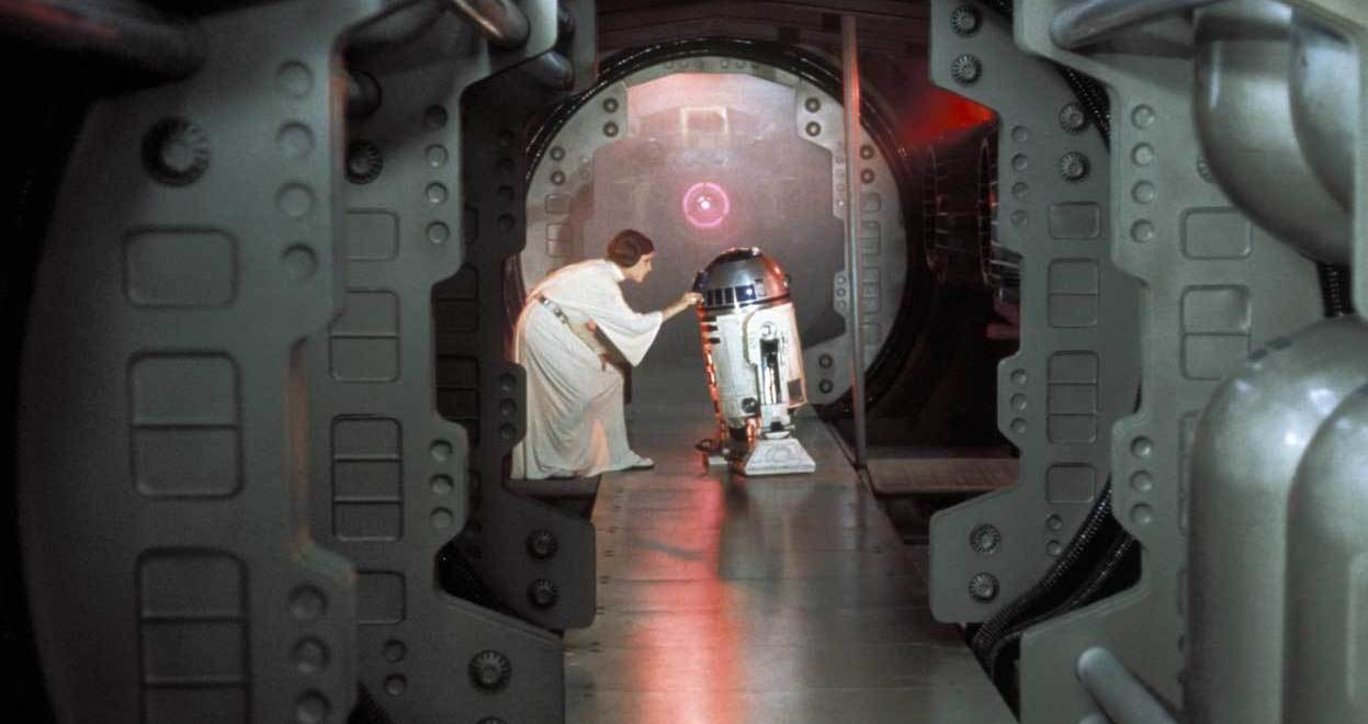 Princess Leia and R2D2 Blank Meme Template