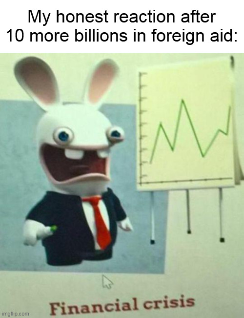THEY CAN'T KEEP GETTING AWAY WITH IT | My honest reaction after 10 more billions in foreign aid: | image tagged in financial crisis,foreign aid,foreign policy,united states | made w/ Imgflip meme maker