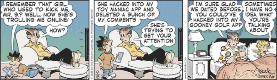 Blondie | image tagged in comics | made w/ Imgflip meme maker