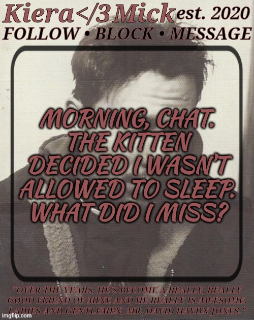 He's Adorable & Is Named After The Best Of Gods BUT He Also Wasn't Named Incorrectly, So...... Yeah | MORNING, CHAT.
THE KITTEN DECIDED I WASN'T ALLOWED TO SLEEP. WHAT DID I MISS? | image tagged in km dhj greyscale,they are disastrous,but adorable,theres a big one too,i call him chunkalot,anyway | made w/ Imgflip meme maker