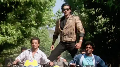 man on two bikes Blank Meme Template