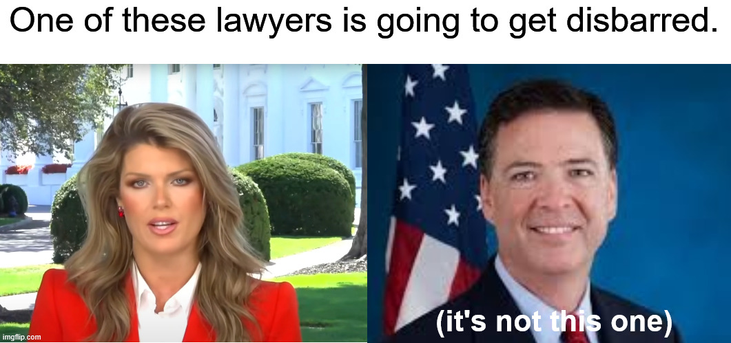 One of these lawyers is not like the other. | One of these lawyers is going to get disbarred. (it's not this one) | image tagged in memes,blank comic panel 2x1 | made w/ Imgflip meme maker