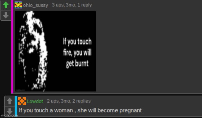 cursed comment found in the shitpost stream | image tagged in cursed,cursed image,cursed comment,cursed comments | made w/ Imgflip meme maker