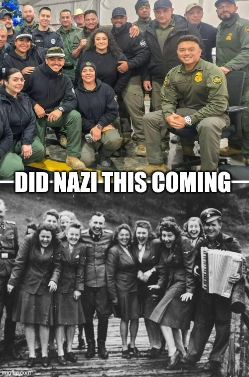ICE Did nazi this coming... | DID NAZI THIS COMING | image tagged in ice,nazi,fascist | made w/ Imgflip meme maker