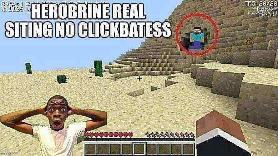 image tagged in minecraft memes,herobrine | made w/ Imgflip meme maker
