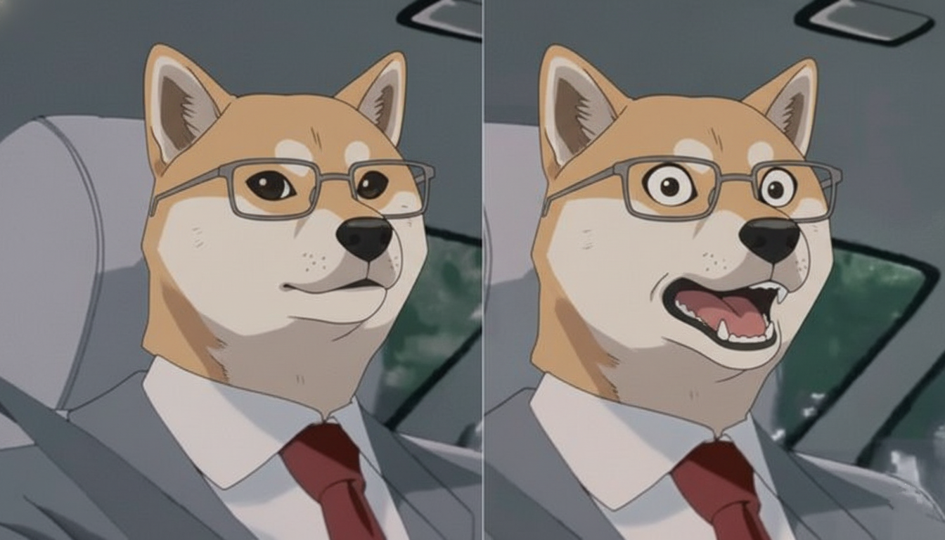 worried hiroshi shiba dog meme Blank Meme Template