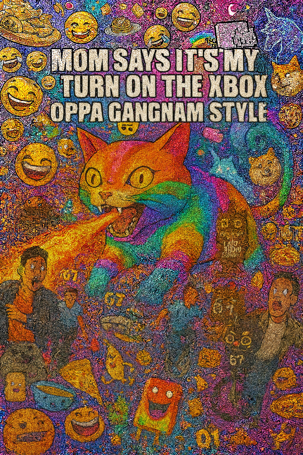 Overstimulation AI Slop Blank Meme Template