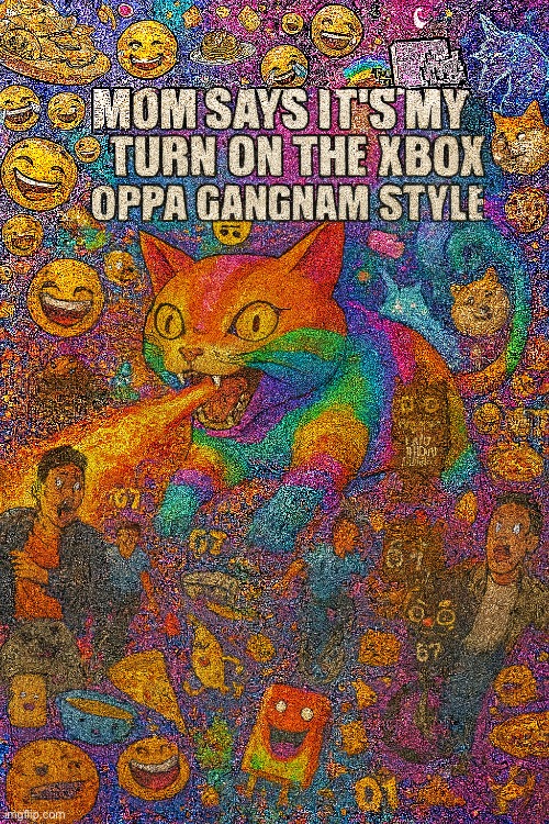 Is this a new reaction image? Image name: Overstimulation AI Slop | image tagged in overstimulation ai slop,memes,funny,ai generated | made w/ Imgflip meme maker