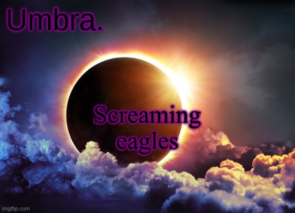Umbra temp | Screaming eagles | image tagged in umbra temp | made w/ Imgflip meme maker