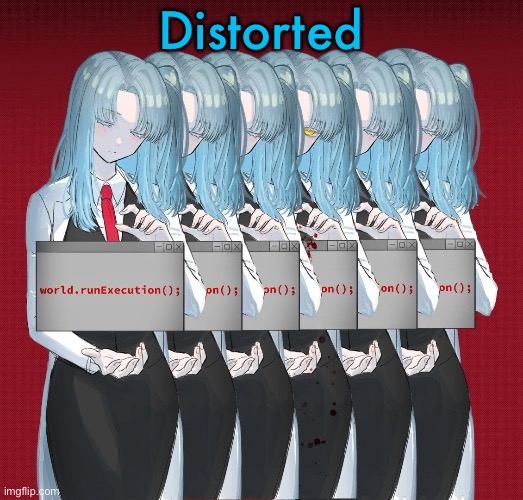 Angela LC | Distorted | image tagged in angela lc | made w/ Imgflip meme maker