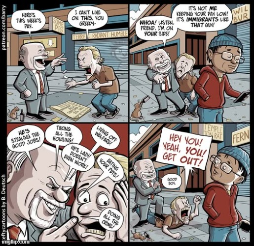 sums it up pretty well | image tagged in immigrants,rich people,illegal aliens,oligarchy,maga | made w/ Imgflip meme maker