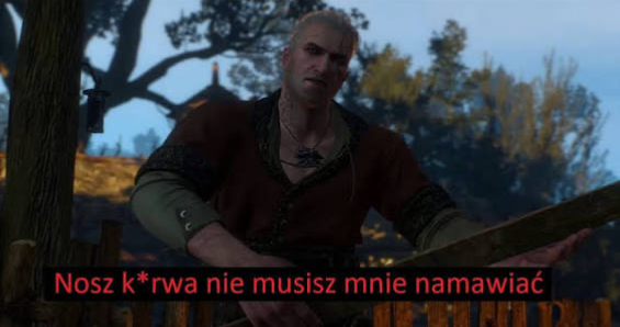 Nosz kurwa nie musisz mnie namawiać Blank Meme Template