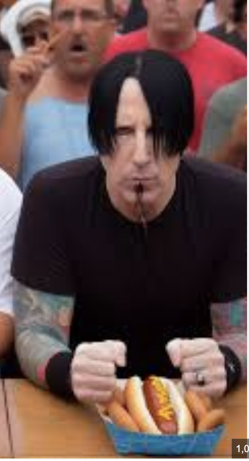 Trent Reznor eating Blank Meme Template