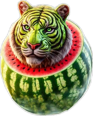 Tigrrullini Watermellini Blank Meme Template