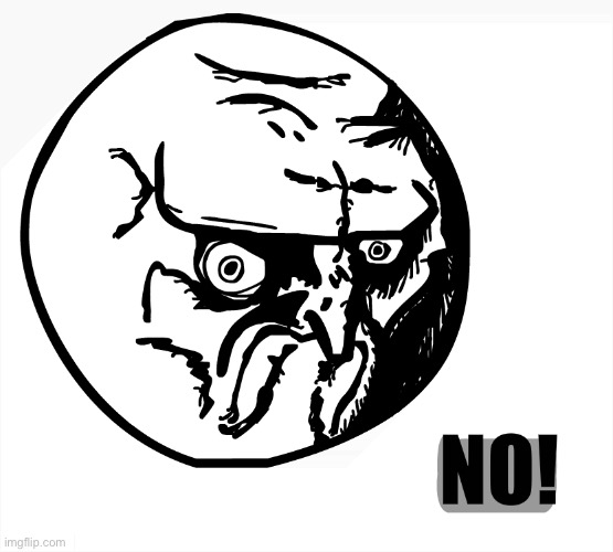 NO. | image tagged in no | made w/ Imgflip meme maker