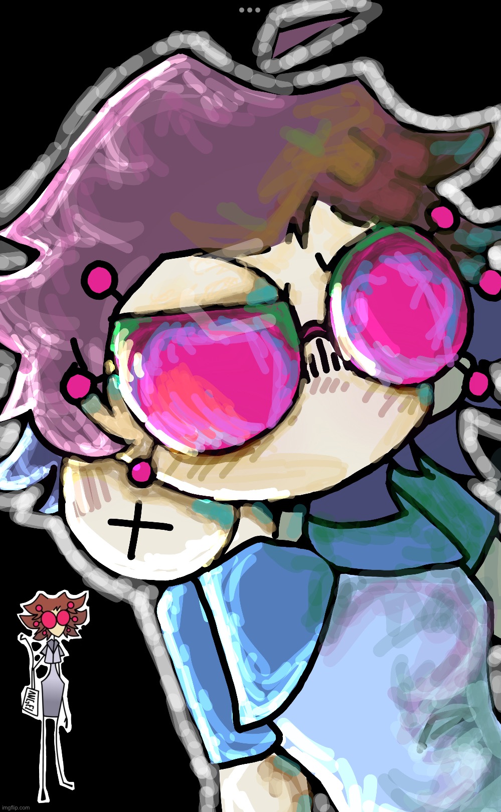 Diazonema_eccentrica oc. (Closeup it is.) | image tagged in drawing,stuff | made w/ Imgflip meme maker