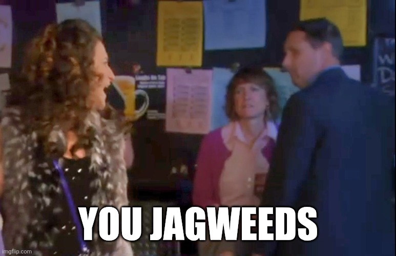 Jagweeds | YOU JAGWEEDS | image tagged in parks and rec,jagweeds,mona lisa | made w/ Imgflip meme maker