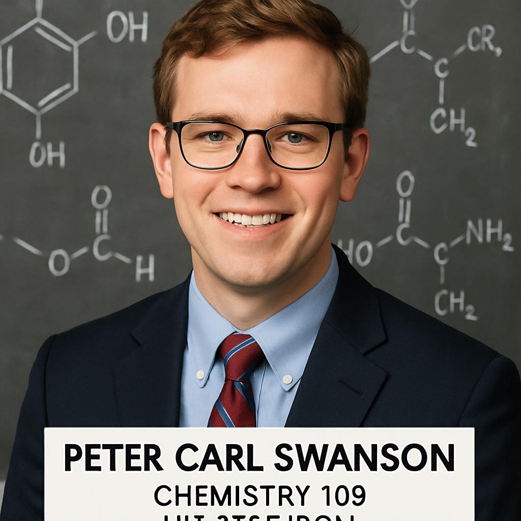 Peter Carl Swanson Chemistry 109 UW Madison Blank Meme Template