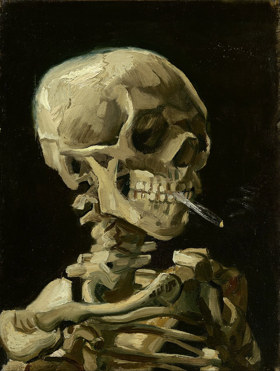 Van Gogh Skelly Blank Meme Template