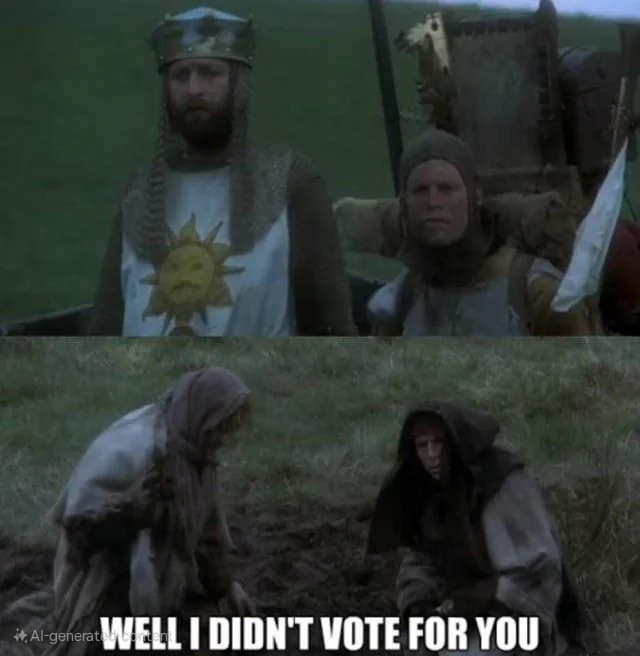 Monty Python King Arthur Blank Meme Template