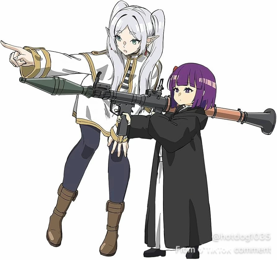 Frieren Guiding Fern Blank Meme Template