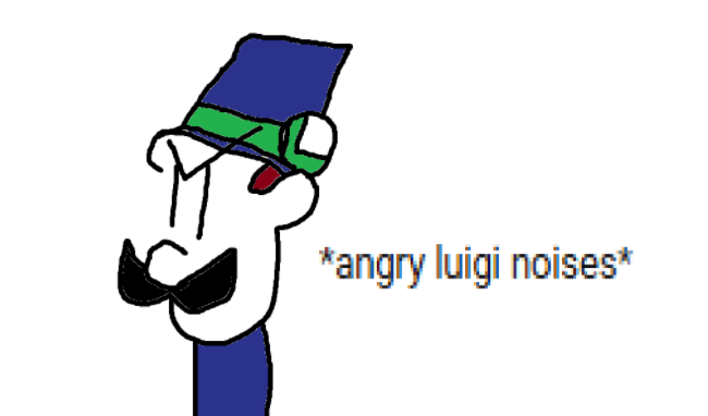 angry luigi Blank Meme Template