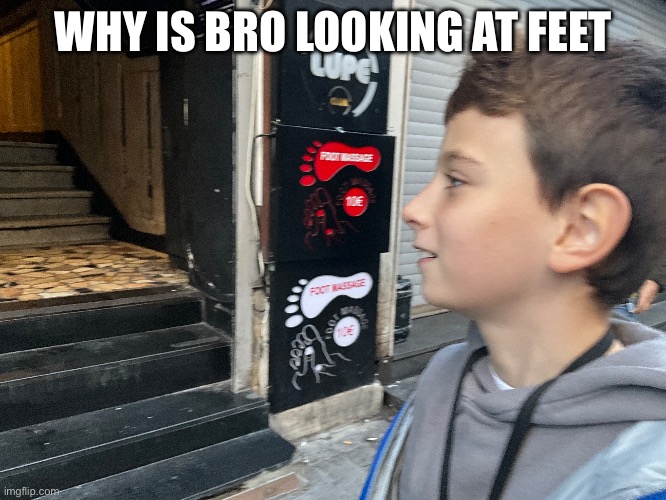 Emil Look at feet Blank Meme Template