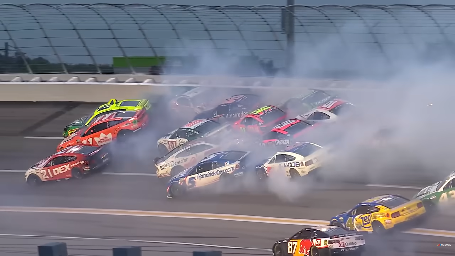 High Quality NASCAR crash atlanta Blank Meme Template