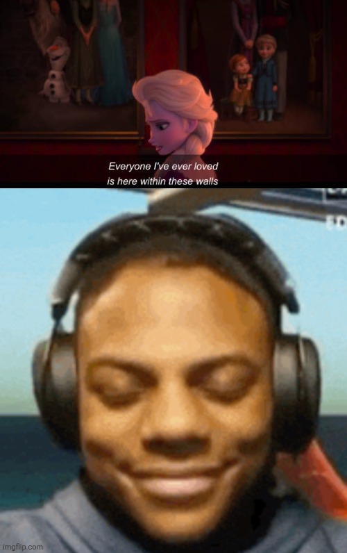 image tagged in ishowspeed smirk,frozen 2 | made w/ Imgflip meme maker