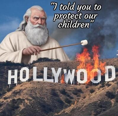 God roasts Hollywood Blank Meme Template