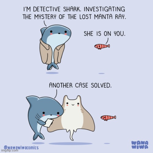 image tagged in fish,shark,detective,mystery,manta ray,coat | made w/ Imgflip meme maker