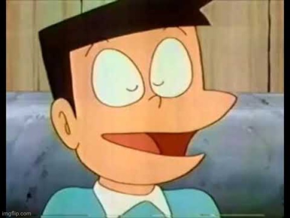 Suneo bragging | image tagged in suneo bragging | made w/ Imgflip meme maker