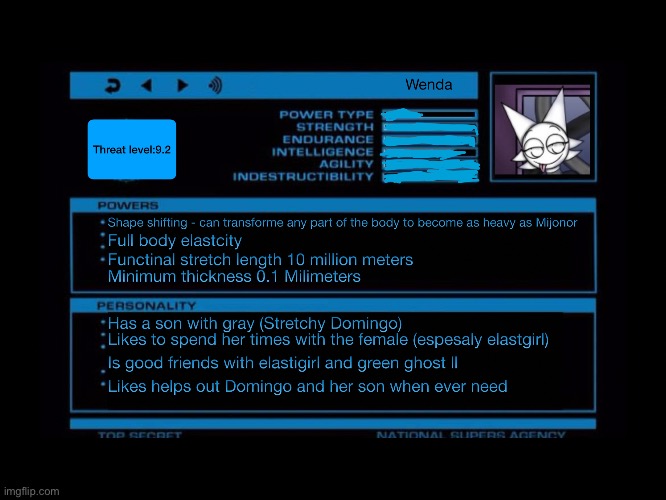 Wenda's nsa file | image tagged in nsa | made w/ Imgflip meme maker