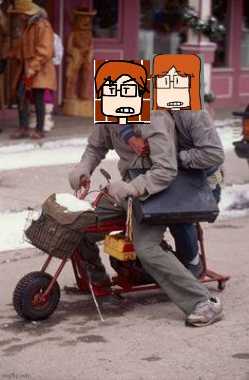Dumb & Dumber Motorcycle experience | image tagged in dumb dumber motorcycle experience | made w/ Imgflip meme maker