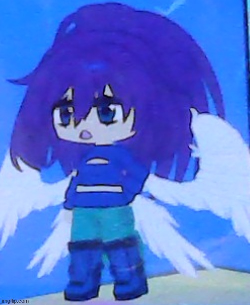 This is my gacha oc of my drawing I have of her Her name is Luna a oc of mine from the MHA universe | made w/ Imgflip meme maker